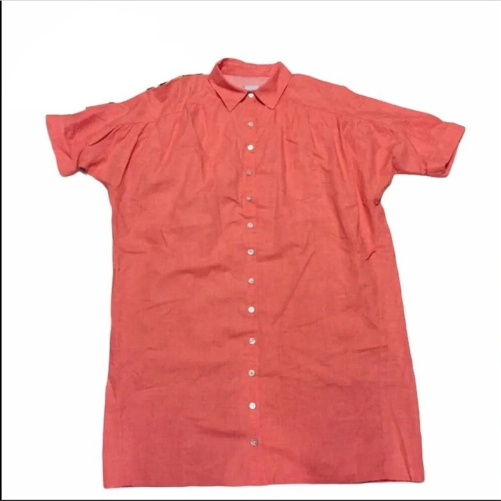 Patterson J. Kincaid PJK Button Down Shirt Dress S